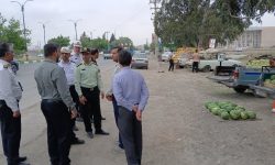 ساماندهی وانت بارها ودستفروشان در آق قلا