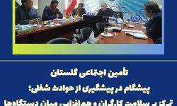 تامین اجتماعی گلستان پیشگام در پیشگیری از حوادث شغلی