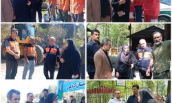 خدمات شایسته ستاد خدمات سفر شهرستان به مسافران و گردشگران در روز طبیعت