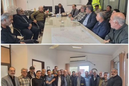 روند بازدید نوروزی سرپرست مدیریت مهندسی و اجرای طرحهای گازگلستان و رئیس روابط عمومی با کارکنان ادارات گاز شرق استان
