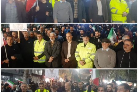 همراهی و حضورپر رنگ کارکنان شرکت گاز استان گلستان در تجمع شبانه جنگ رمضان و آئین اربعین امام شهید انقلاب
