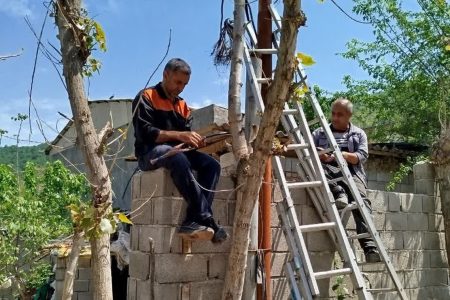 بهبود و بازسازی شبکه مخابرات در روستای ملاشی شهرستان مینودشت
