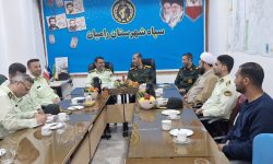 دیدارفرمانده انتظامی شهرستان با فرمانده ناحیه مقاومت بسیج شهرستان رامیان