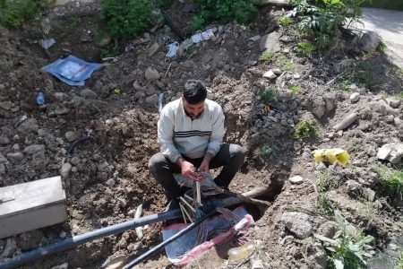 بازسازی شبکه مخابرات در روستای زیارت گرگان