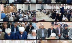 برگزاری آیین تکریم و معارفه امام جمعه جدید اهل سنت مجتمع داغستانی شهرستان کلاله
