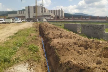 پایان عملیات توسعه و تفکیک خط انتقال آب در روستای «توماجلر چارقلی» شهرستان گمیشان
