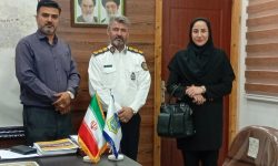 تقدیر از رییس اداره اموزش و فرهنگ ترافیک پلیس راهور به بهانه روز ارتباطات
