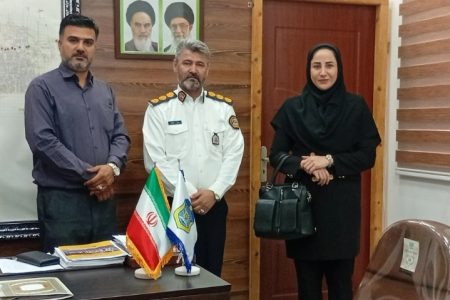 تقدیر از رییس اداره اموزش و فرهنگ ترافیک پلیس راهور به بهانه روز ارتباطات