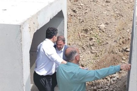 بازدید رئیس بهره برداری گاز مرکز و غرب استان گلستان از پروژه محافظت خط تغذیه لوله ۱۲ اینچ گازآق قلا