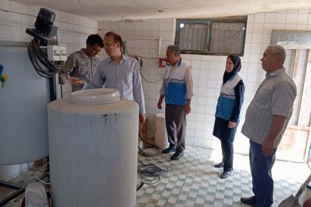 پایان عملیات شستوشو و لایروبی مخزن ۱۰۰۰ مترمکعبی شهر مراوهتپه