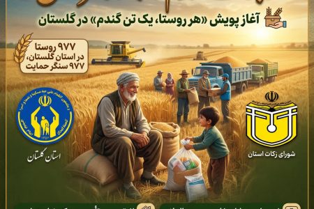 از برکت گندم تا لبخند محرومان / آغاز پویش «هر روستا، یک تن گندم» در گلستان
