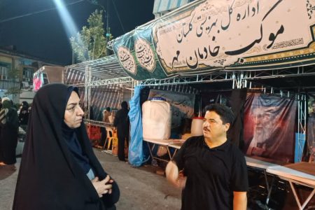 در شب صد و چهل و نهم از قرار شبانه حضور مدیرکل بهزیستی گلستان در تجمع مردمی و بازدید از موکب خادمان مهر