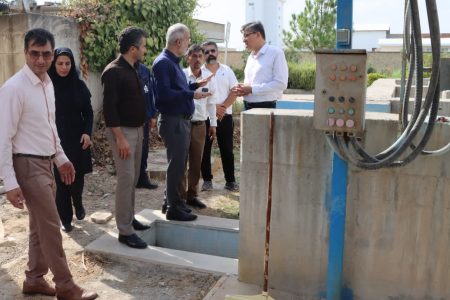 بازدید سرپرست شرکت شهرکهای صنعتی از مدول دوم تصفیهخانه شهرک صنعتی گنبدکاووس