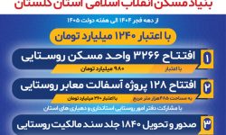 پروژه و طرح های در دست اقدام بنیاد مسکن در ایام هفته دولت