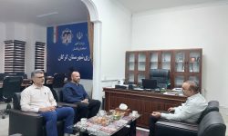 دیدار سرمربی تیم لیگ برتری والیبال پاس با فرماندار گرگان