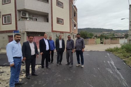 روستای گردشگری باغ گلبن از نعمت اسفالت بهره مند شد