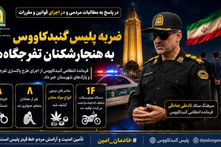 ضربه پلیس گنبدکاووس به هنجارشکنان تفرجگاهها؛ دستگیری ۸ خردهفروش مواد مخدر و توقیف ۱۴ موتورسیکلت متخلف